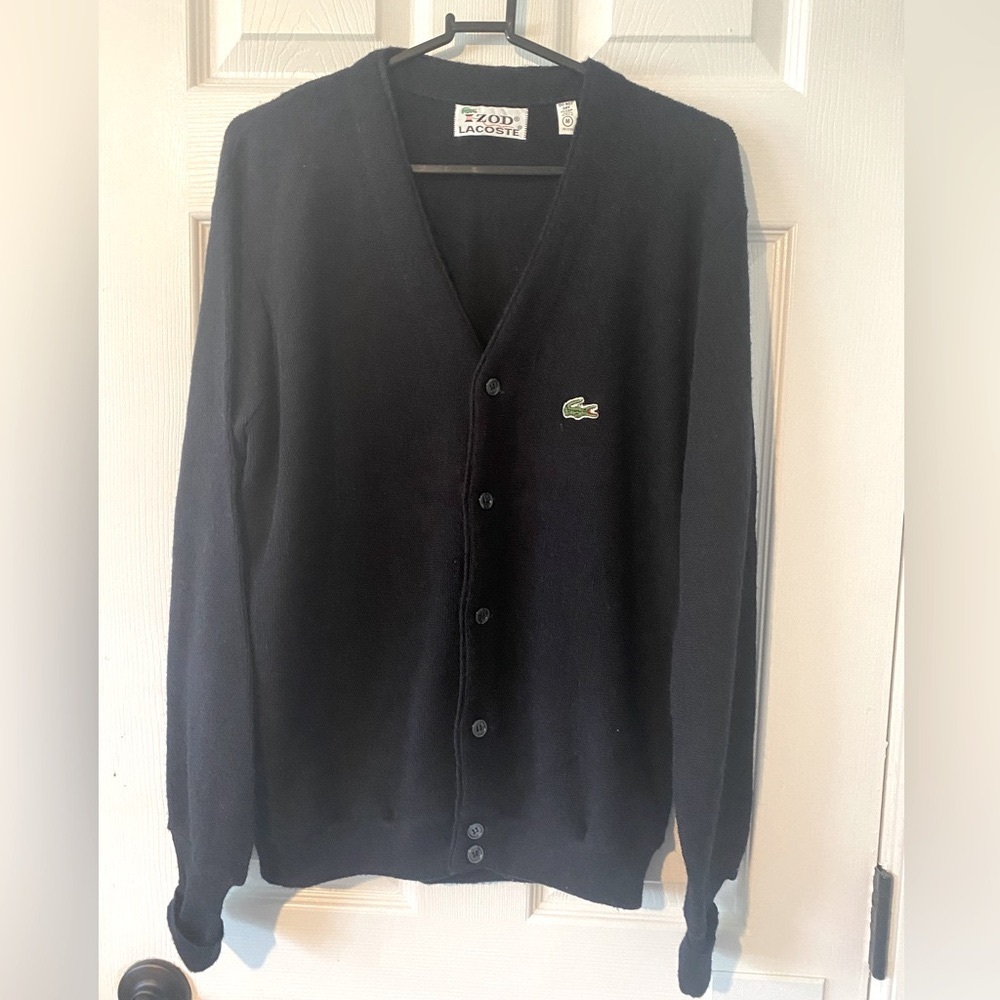 Vintage Izod Lacoste cardigan sweater